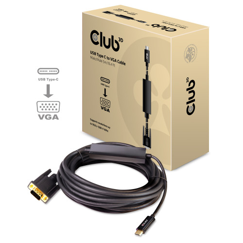 Club 3D CLUB3D cac-1512 usb C VGA Svart