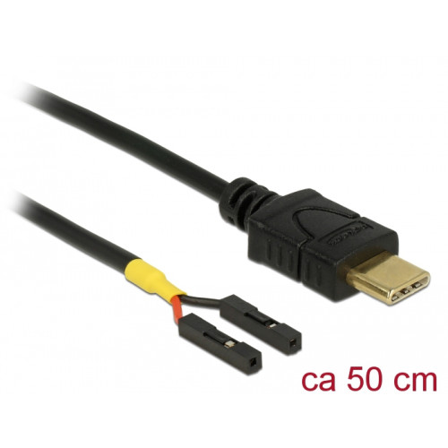 DeLOCK DeLOCK 85473 USB-kablar 0,5 m USB C Svart