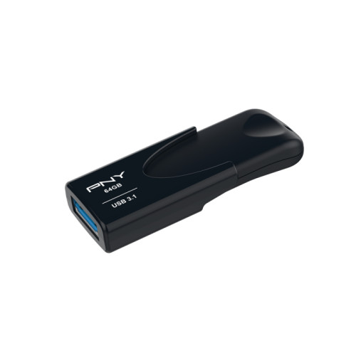 PNY Technologies PNY Attaché 4 USB-sticka 64 GB USB Type-A 3.2 Gen 1 (3.1 Gen 1) Svart