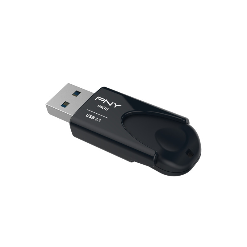 Produktbild för PNY Attaché 4 USB-sticka 64 GB USB Type-A 3.2 Gen 1 (3.1 Gen 1) Svart