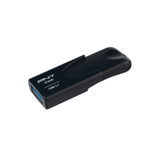 PNY Technologies PNY Attache 4 USB-sticka 512 GB USB Type-A 3.2 Gen 1 (3.1 Gen 1) Svart