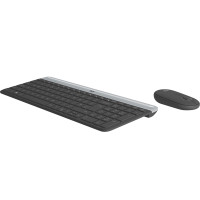 Produktbild för Logitech MK470 tangentbord Mus inkluderad RF Trådlös QWERTY Nordic grafit