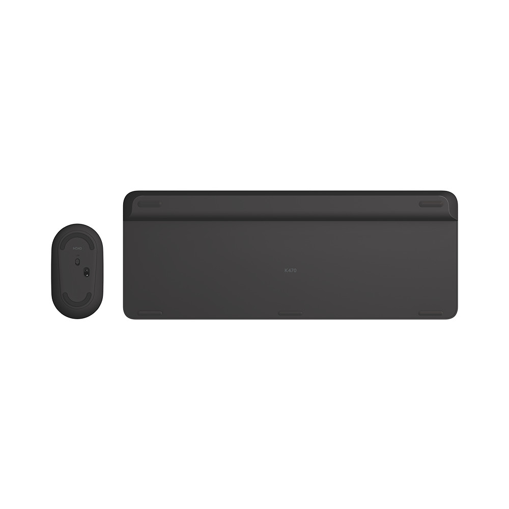 Produktbild för Logitech MK470 tangentbord Mus inkluderad RF Trådlös QWERTY Nordic grafit