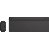 Produktbild för Logitech MK470 tangentbord Mus inkluderad RF Trådlös QWERTY Nordic grafit