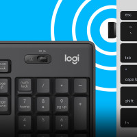 Produktbild för Logitech MK295 Silent Wireless Combo tangentbord Mus inkluderad USB QWERTY Amerikanskt internationellt grafit