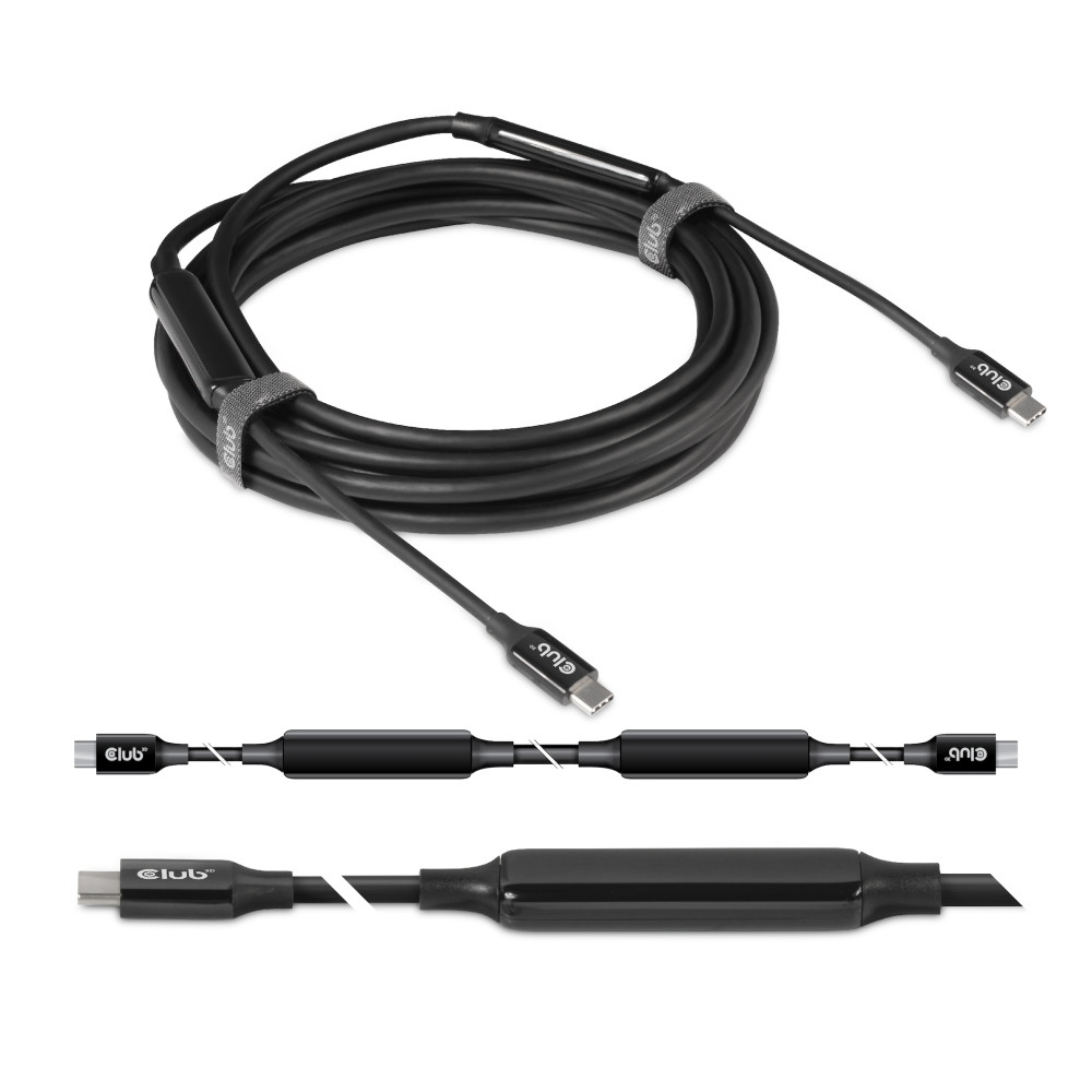 Produktbild för CLUB3D CAC-1535 USB-kablar 5 m USB 3.2 Gen 2 (3.1 Gen 2) USB C Svart