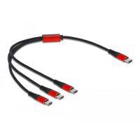 Produktbild för Delock - USB typ C-kabel - 24 pin USB-C till 24 pin USB-C - 30 cm