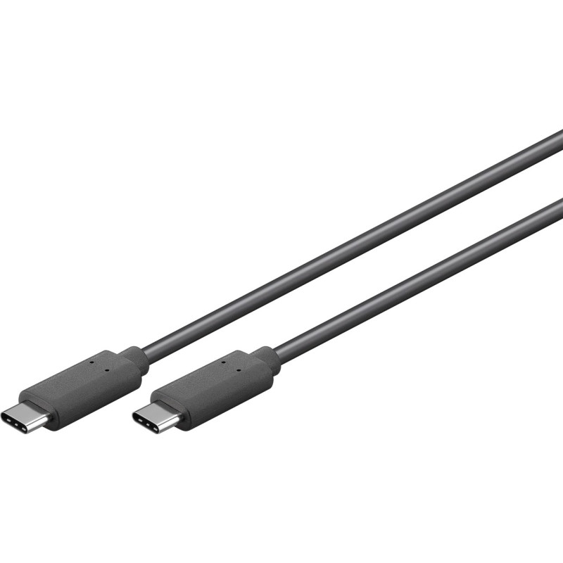 Produktbild för Goobay 38872 USB-kablar 0,5 m USB 3.2 Gen 2 (3.1 Gen 2) USB C Svart