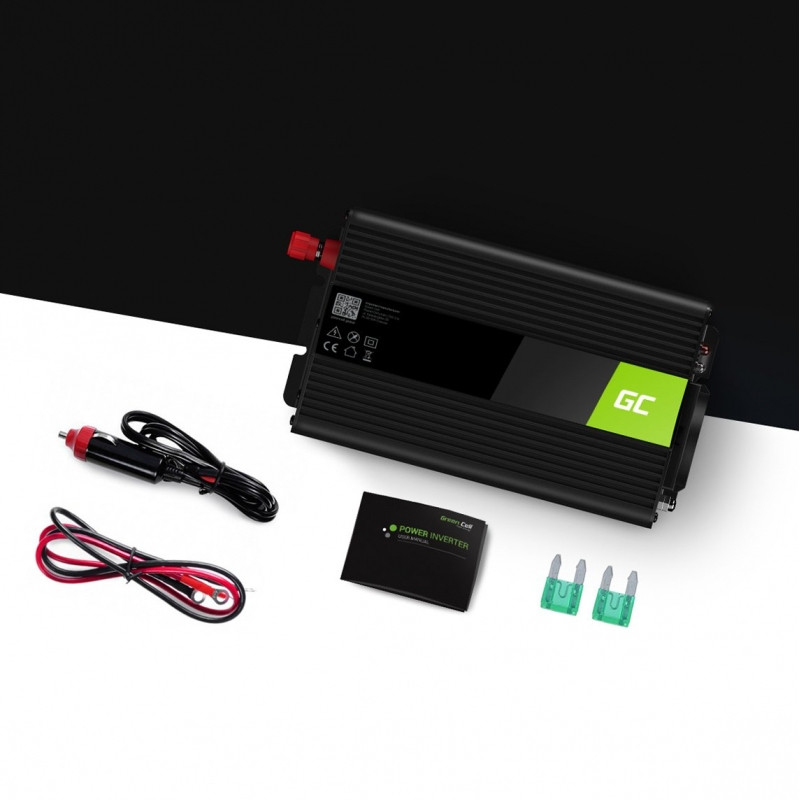 Produktbild för Green Cell INV01DE eladaptrar Automatisk 300 W Svart