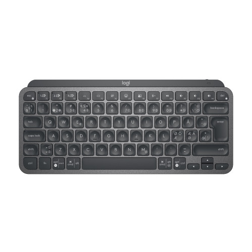 Logitech Logitech MX Keys Mini tangentbord Trådlös RF + Bluetooth QWERTY Nordic grafit