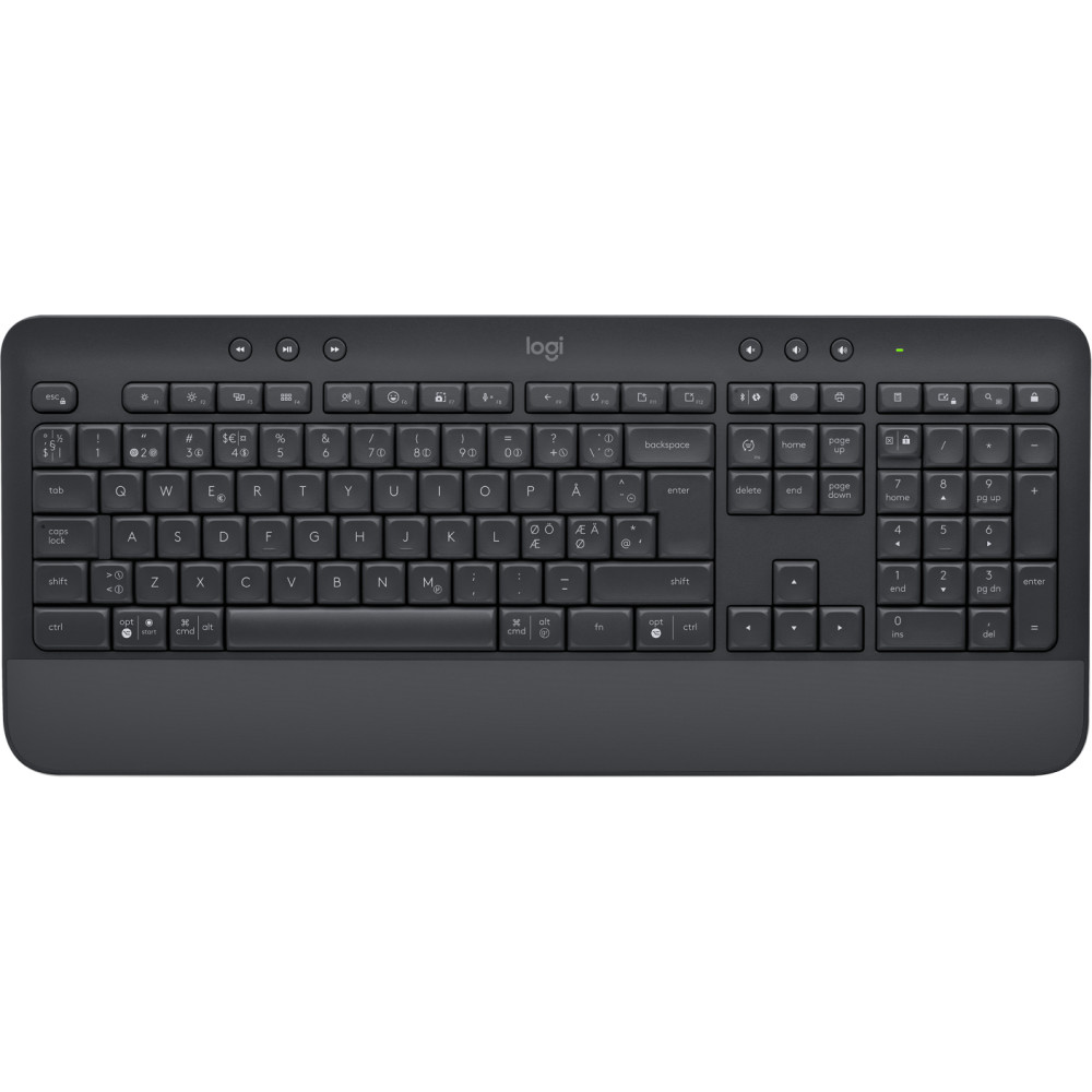 Produktbild för Logitech Signature K650 tangentbord Bluetooth QWERTY Dansk, Finsk, Nordic, Svensk grafit
