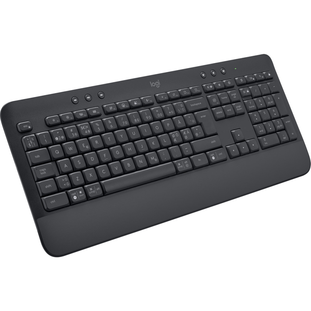 Produktbild för Logitech Signature K650 tangentbord Bluetooth QWERTY Dansk, Finsk, Nordic, Svensk grafit