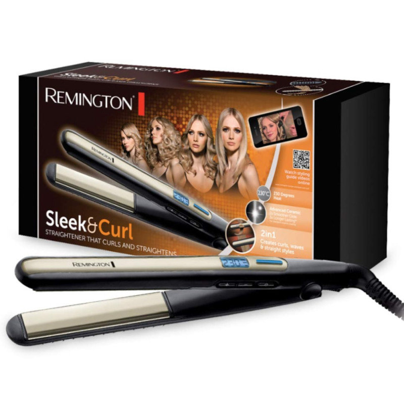 Produktbild för Remington S6500 hårstylare Plattång Varm Svart 2,5 m