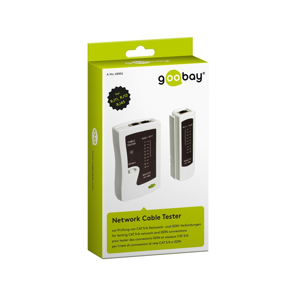 Produktbild för goobay Network Cable Tester - nätverkstestsats