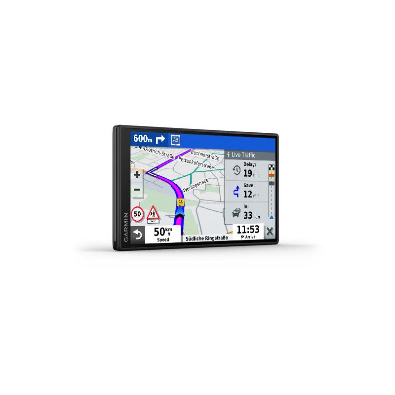 Produktbild för Garmin DriveSmart 55 EU MT-D navigatorer Fast 14 cm (5.5") TFT Pekskärm 151 g Svart
