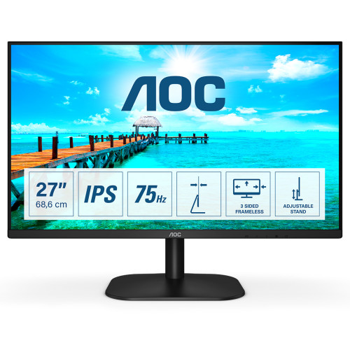 AOC AOC B2 27B2H platta pc-skärmar 68,6 cm (27") 1920 x 1080 pixlar Full HD LED Svart