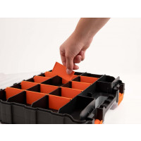 Miniatyr av produktbild för DeLOCK 18417 Förvaringslåda Rektangulär Plast Svart, Orange