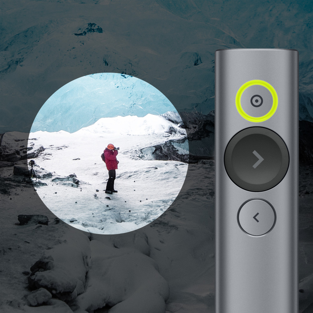 Produktbild för Logitech Spotlight trådlösa presentatörer Bluetooth/RF Grå