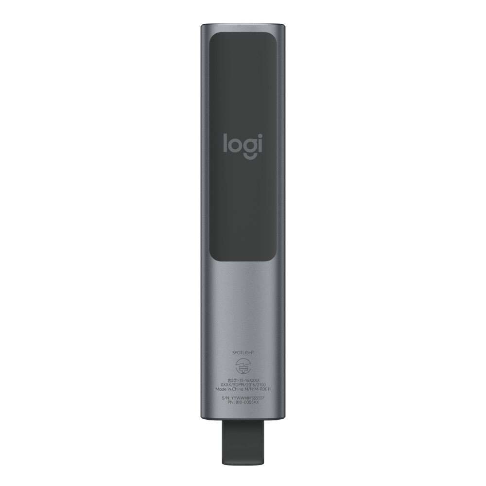 Produktbild för Logitech Spotlight trådlösa presentatörer Bluetooth/RF Grå
