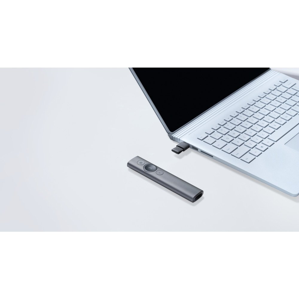 Produktbild för Logitech Spotlight trådlösa presentatörer Bluetooth/RF Grå