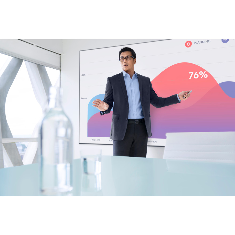 Produktbild för Logitech Spotlight trådlösa presentatörer Bluetooth/RF Grå