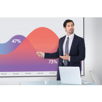 Produktbild för Logitech Spotlight trådlösa presentatörer Bluetooth/RF Grå