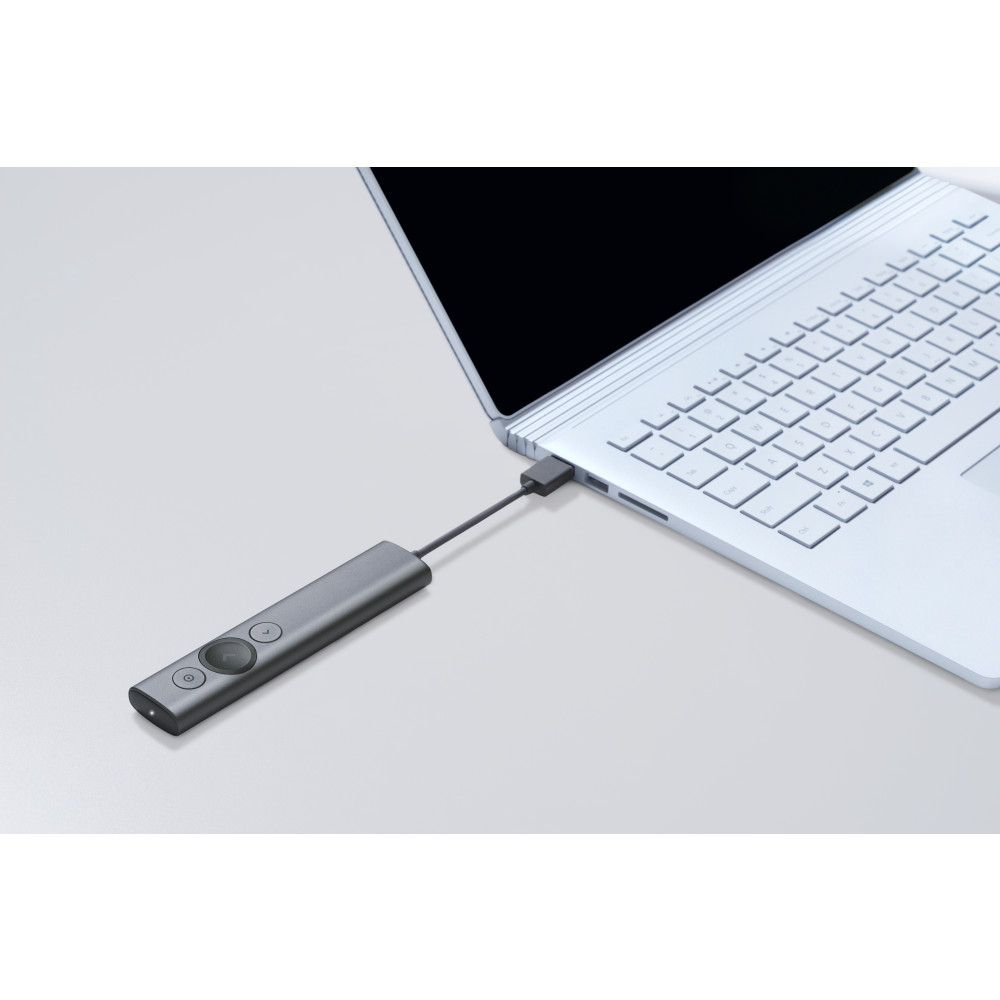 Produktbild för Logitech Spotlight trådlösa presentatörer Bluetooth/RF Grå