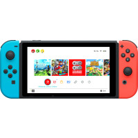 Produktbild för Nintendo Switch with Neon Blue and Neon Red Joy-Con - Spelkonsol - svart, neonröd, neonblå