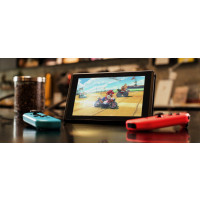 Produktbild för Nintendo Switch with Neon Blue and Neon Red Joy-Con - Spelkonsol - svart, neonröd, neonblå