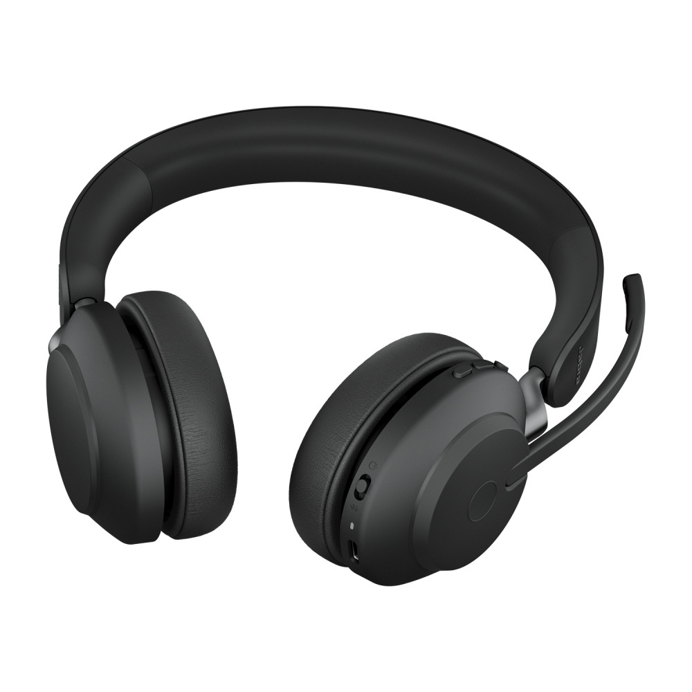Produktbild för Jabra Evolve2 65, UC Stereo Headset Trådlös Huvudband Kontor/callcenter USB Type-A Bluetooth Svart