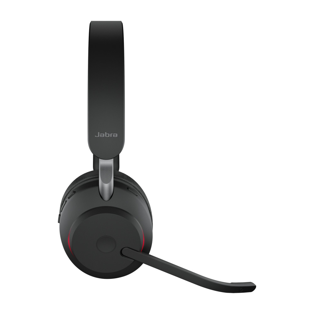 Produktbild för Jabra Evolve2 65, UC Stereo Headset Trådlös Huvudband Kontor/callcenter USB Type-A Bluetooth Svart