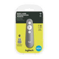 Produktbild för Logitech R500 trådlösa presentatörer Bluetooth/RF Grå