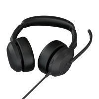 Produktbild för Jabra Evolve2 50 Headset Kabel Huvudband Kontor/callcenter USB Type-A Svart