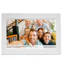 Produktbild för Denver PFF-1015W digitala fotoramar Vit 25,6 cm (10.1") Pekskärm Wi-Fi