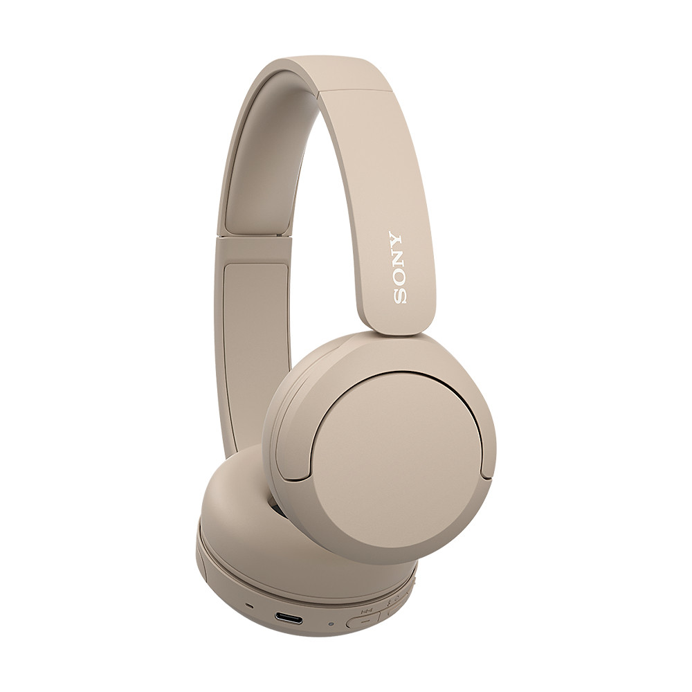 Produktbild för Sony WH-CH520 Headset Trådlös Huvudband Samtal/musik USB Type-C Bluetooth Laddningsställ Gräddfärgad