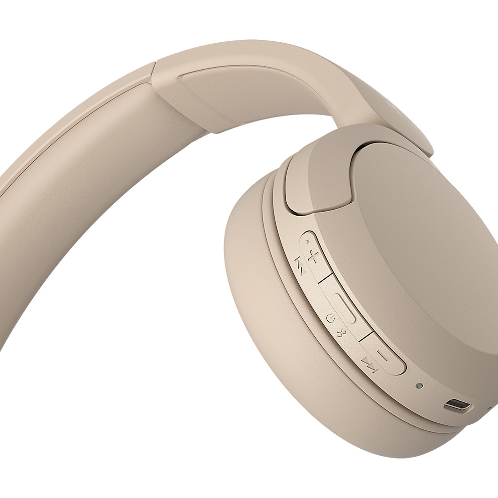 Produktbild för Sony WH-CH520 Headset Trådlös Huvudband Samtal/musik USB Type-C Bluetooth Laddningsställ Gräddfärgad
