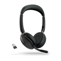 Miniatyr av produktbild för Jabra Evolve2 65 Flex Headset Kabel & Trådlös Huvudband Kontor/callcenter Bluetooth Svart