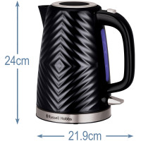 Produktbild för Vattenkokare Groove Kettle Black 26380-70