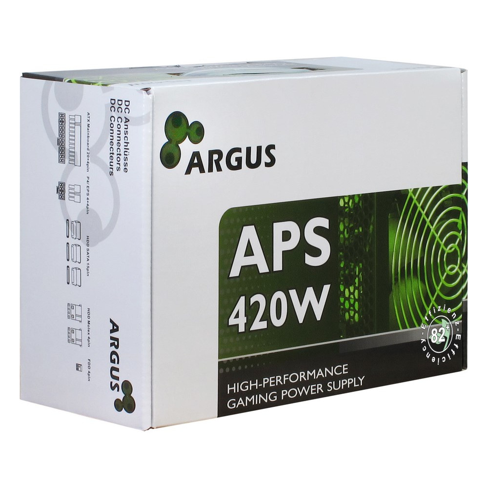 Produktbild för Inter-Tech Argus APS strömförsörjningsenheter 420 W 20+4 pin ATX ATX Svart