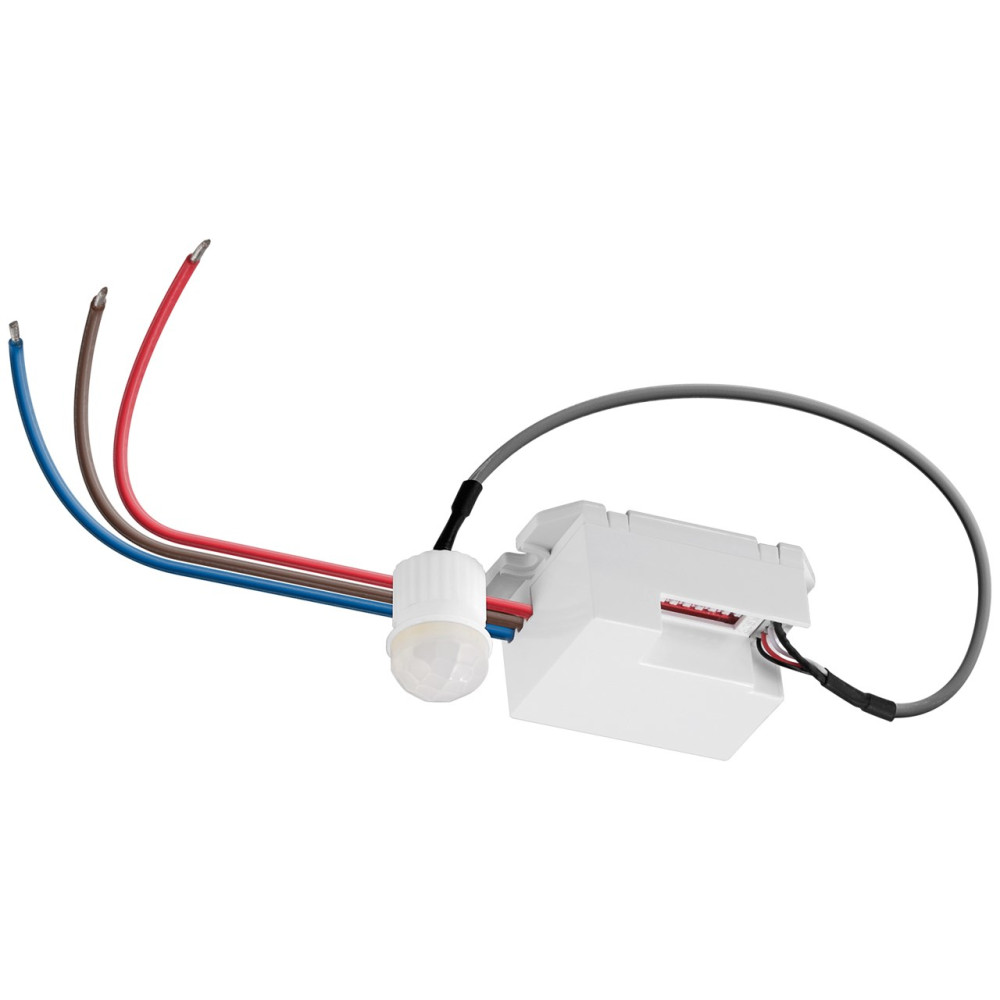 Produktbild för Goobay 96006 rörelsedetektorer Passiv infraröd (PIR) sensor Kabel Tak Vit