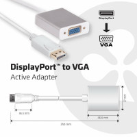Produktbild för CLUB3D Displayport to VGA Active Adapter