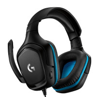 Produktbild för Logitech G G432 Headset Kabel Huvudband Spela Svart, Blå