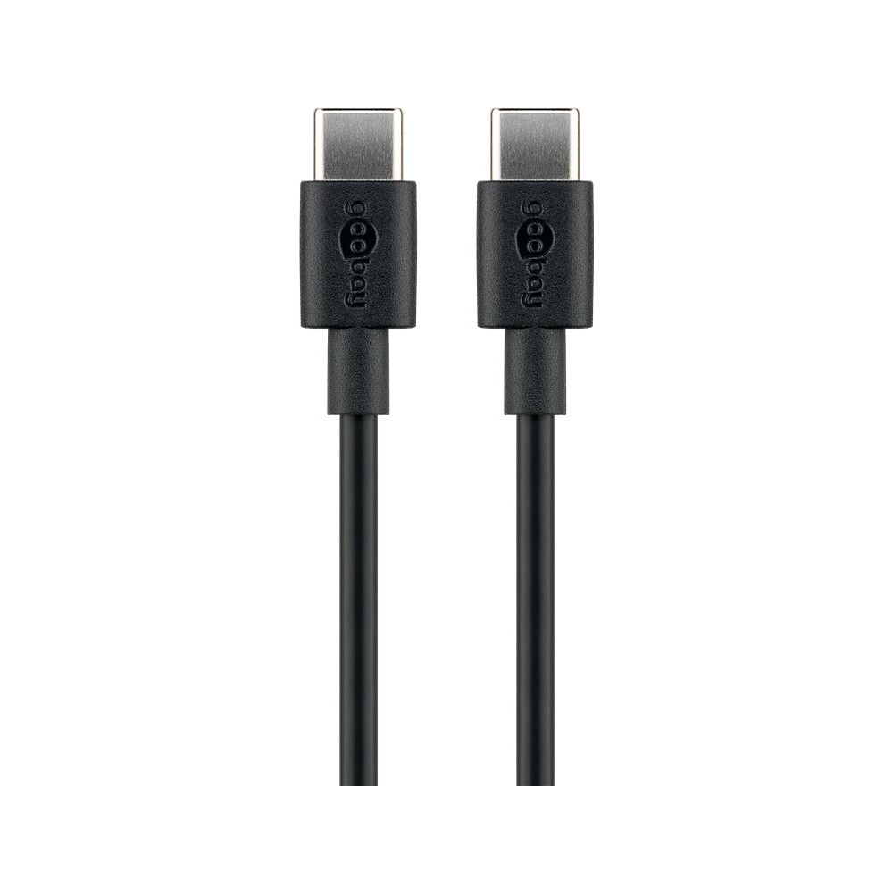 Produktbild för Goobay 51243 USB-kablar 2 m USB 2.0 USB C Svart