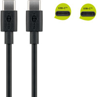 Produktbild för Goobay 51243 USB-kablar 2 m USB 2.0 USB C Svart