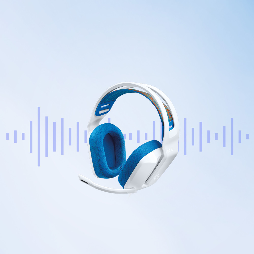 Produktbild för Logitech G G335 Headset Kabel Huvudband Spela Vit