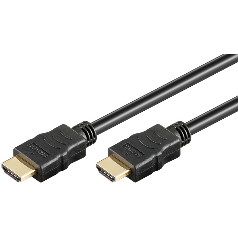 Produktbild för Goobay 58571 HDMI-kabel 0,5 m HDMI Typ A (standard) Svart
