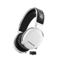 Produktbild för Steelseries Arctis 7+ Headset Kabel & Trådlös Huvudband Spela USB Type-C Bluetooth Svart, Vit