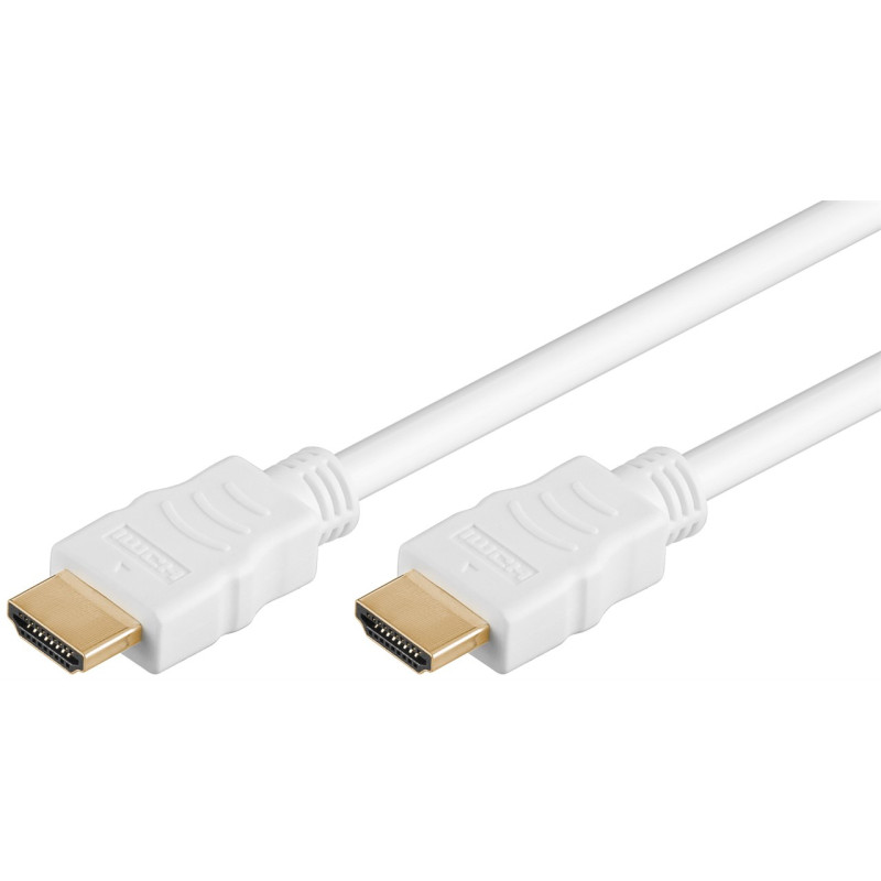 Produktbild för Goobay 61017 HDMI-kabel 0,5 m HDMI Typ A (standard) Vit
