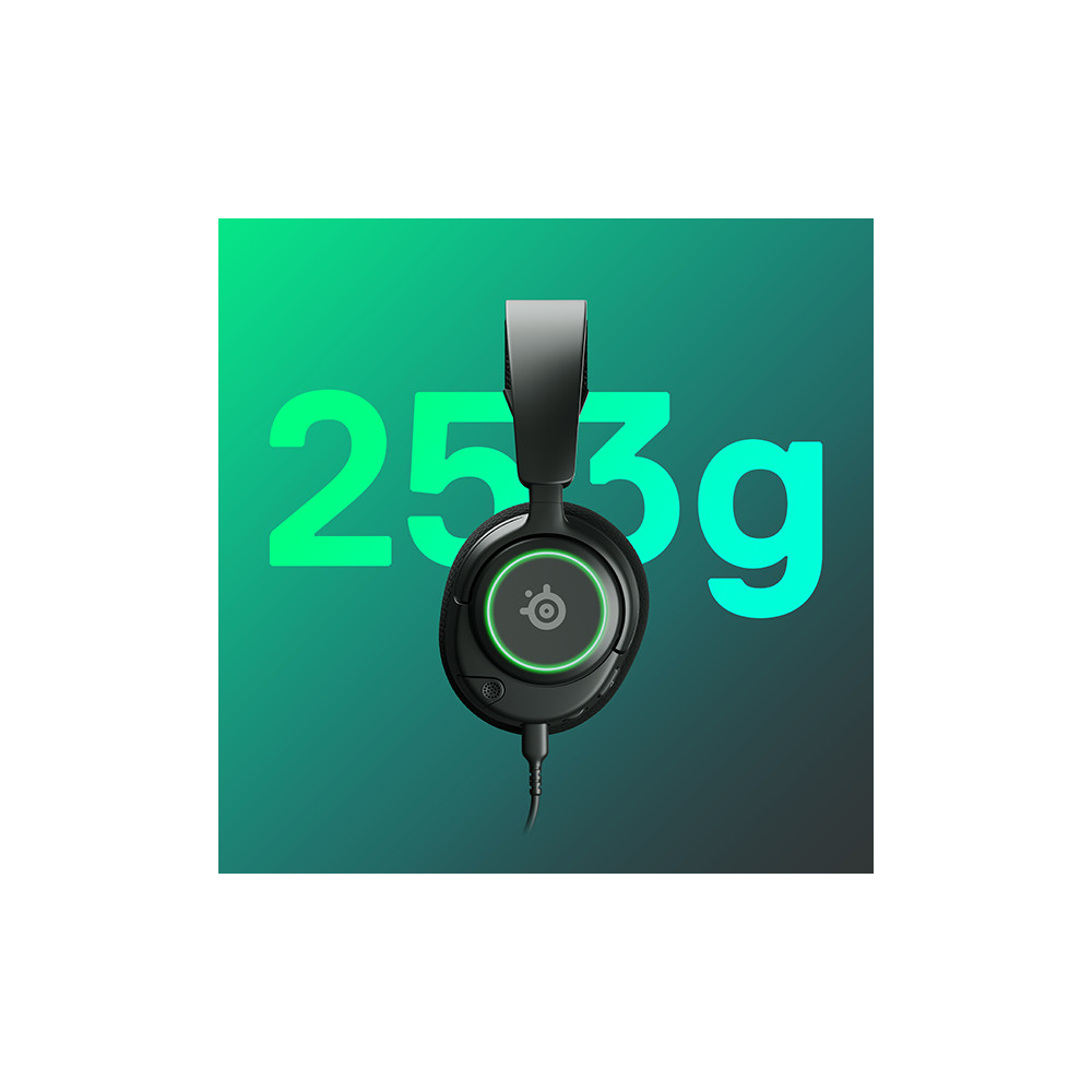 Produktbild för Steelseries Arctis Nova 3 Headset Kabel Huvudband Spela USB Type-C Svart