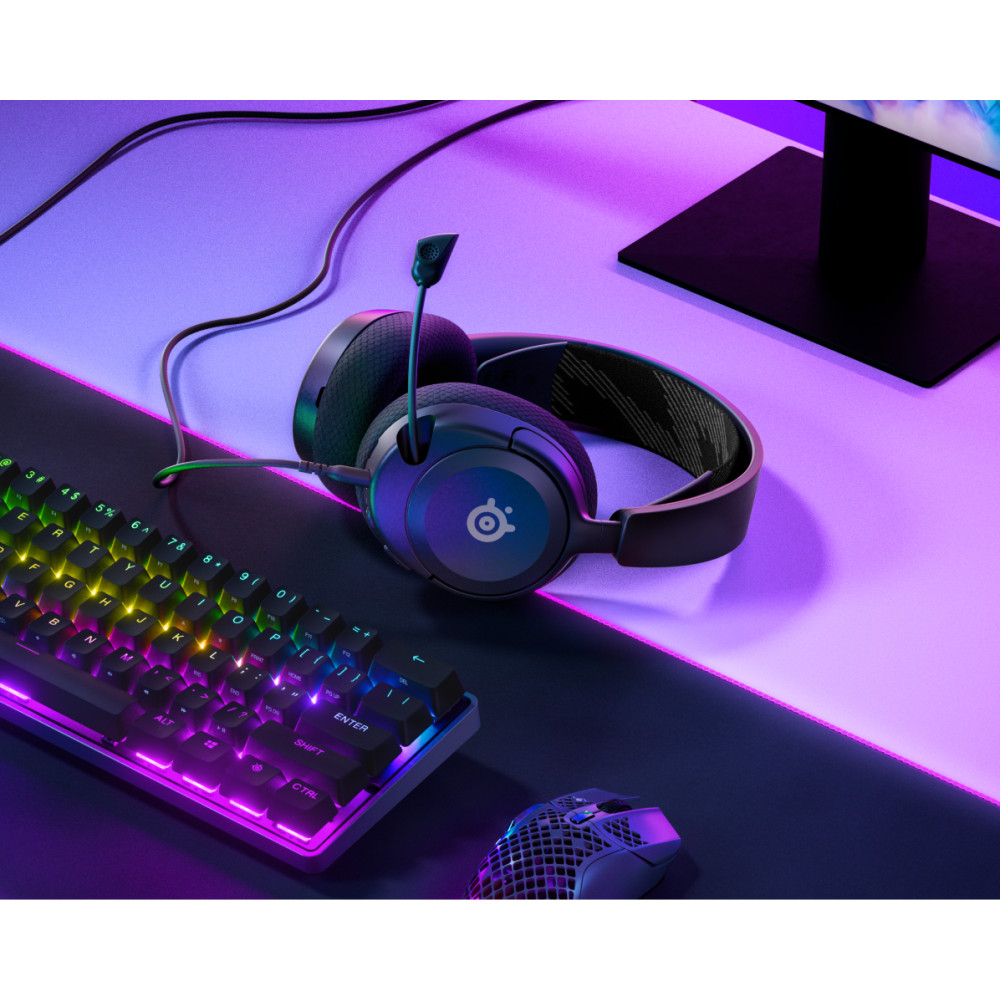 Produktbild för Steelseries Arctis Nova 1 Headset Kabel Huvudband Spela Svart